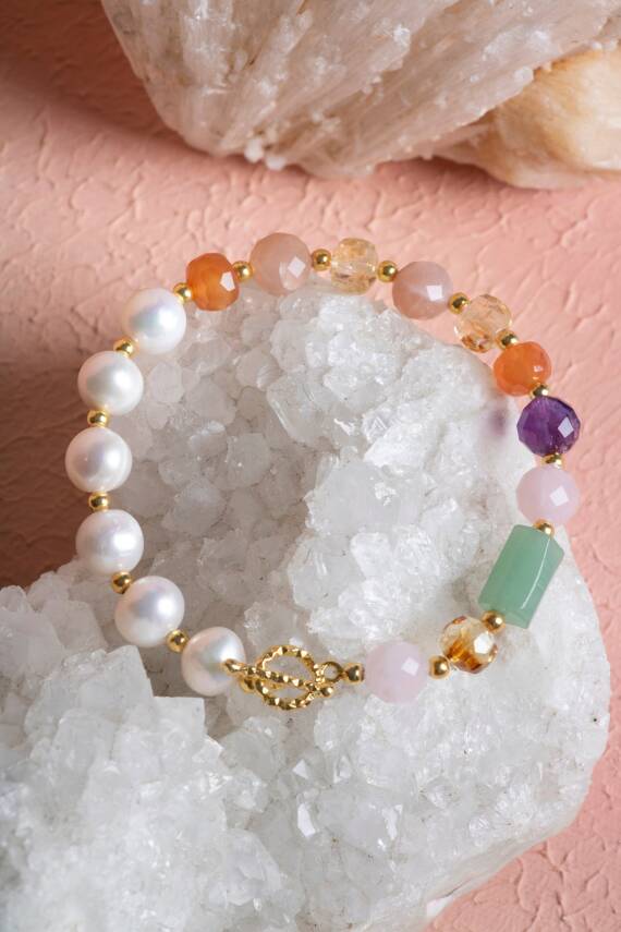 Sertifikalı Koç Burcu Gümüş Kapama Doğal Taş Bileklik (SK:264) - 5