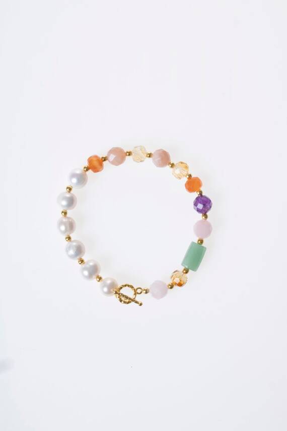 Sertifikalı Koç Burcu Gümüş Kapama Doğal Taş Bileklik (SK:264) - 6