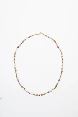 Sertifikalı Koç Burcu Gümüş Yıldızlı Doğal Taş Kolye - 5