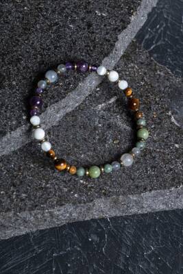 Sertifikalı Kova Burcu Doğal Taş Bileklik (SK:254) - 3