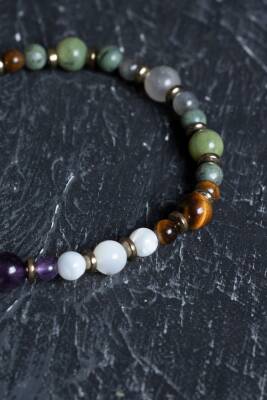 Sertifikalı Kova Burcu Doğal Taş Bileklik (SK:254) - 5