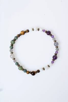 Sertifikalı Kova Burcu Doğal Taş Bileklik (SK:254) - 6