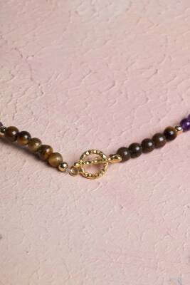 Sertifikalı Kova Burcu Doğal Taş Kolye - 4