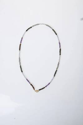 Sertifikalı Kova Burcu Doğal Taş Kolye - 6