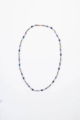 Sertifikalı Kova Burcu Gümüş Yıldızlı Doğal Taş Kolye - 4