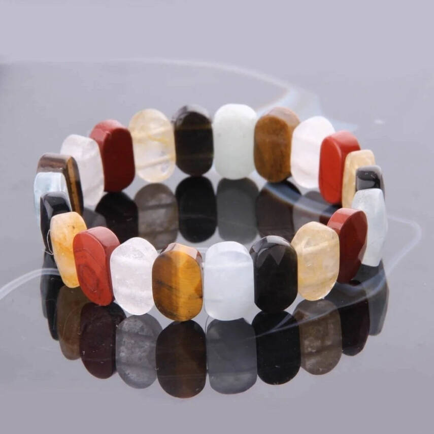 Sertifikalı Kova Burcu Roleks Doğal Taş Bileklik (SK:346) - 3