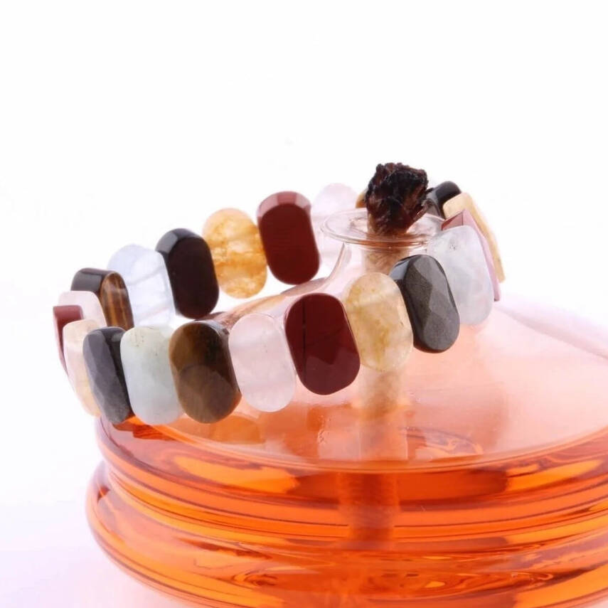 Sertifikalı Kova Burcu Roleks Doğal Taş Bileklik (SK:346) - 4