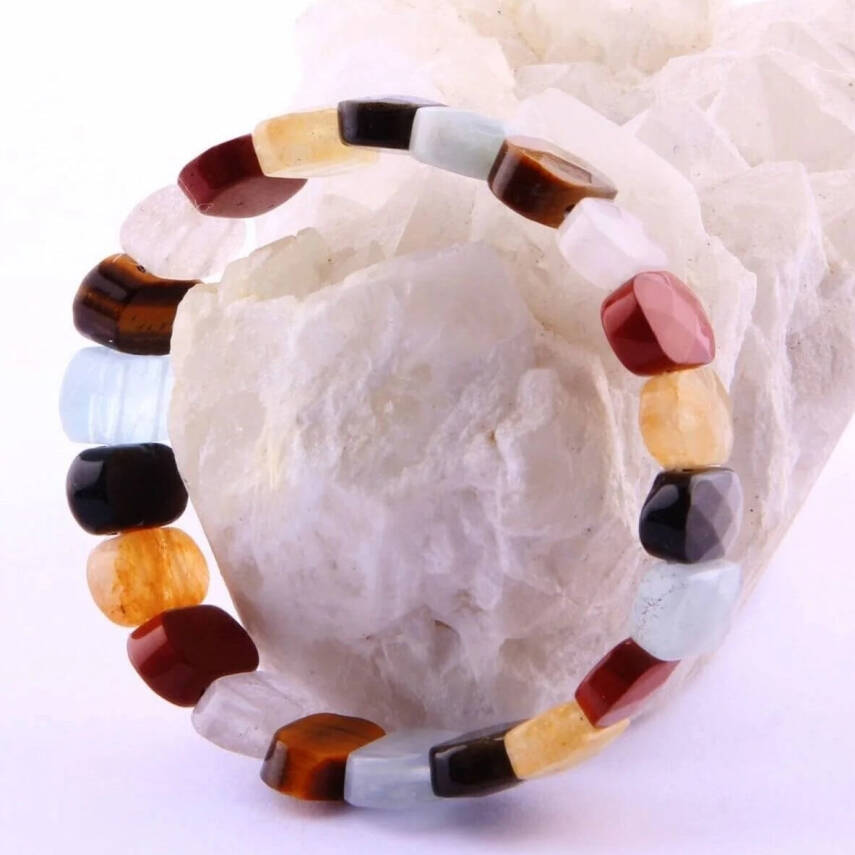 Sertifikalı Kova Burcu Roleks Doğal Taş Bileklik (SK:346) - 5