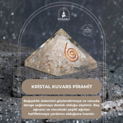 Sertifikalı Kristal Kuvars Piramit - 2