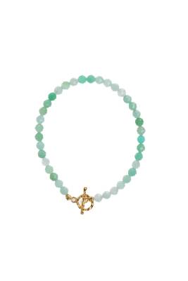 Sertifikalı Krizopras Altın Kaplama Gümüş Aparat Kolye - 5