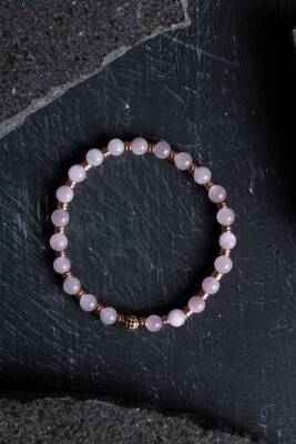 Sertifikalı Kunzit, Hematit Zirkon Aparatlı Doğal Taş Bileklik (SK:166) - Osmanlı Doğal Taş