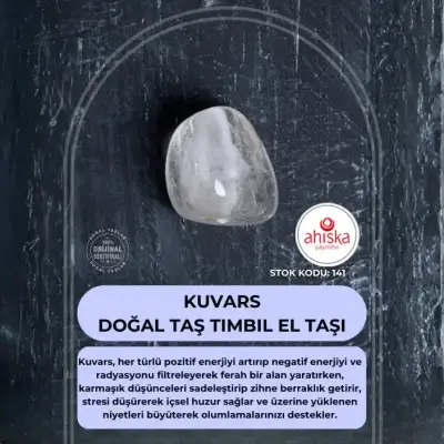 Sertifikalı Kuvars Doğal Taş Tımbıl El Taşı (SK141) - 1