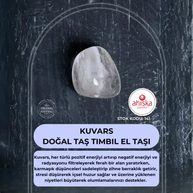 Sertifikalı Kuvars Doğal Taş Tımbıl El Taşı (SK141) - 1