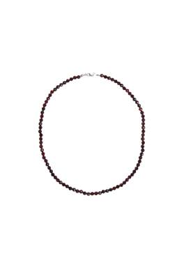 Sertifikalı Lal Fasetli Doğal Taş Kolye - 2