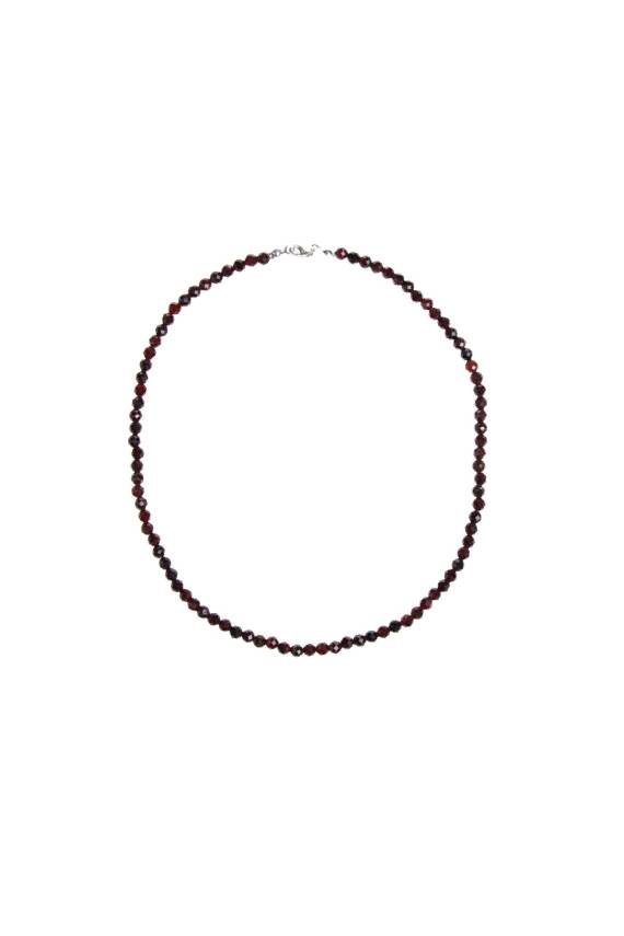 Sertifikalı Lal Fasetli Doğal Taş Kolye - 2