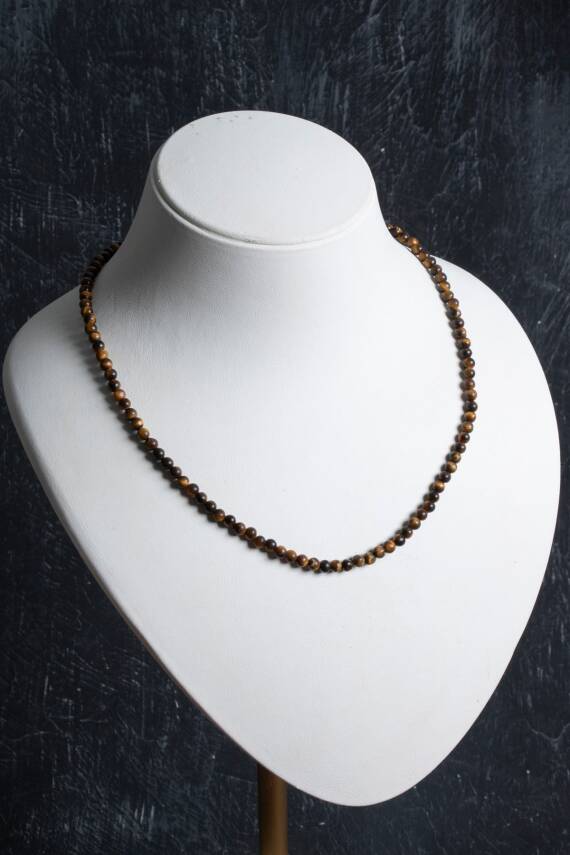 Sertifikalı Lal Fasetli Doğal Taş Kolye - 2