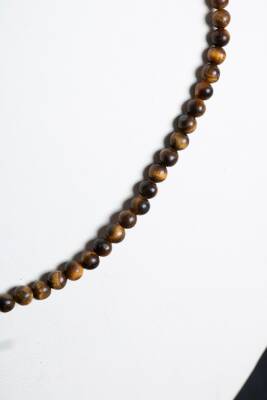 Sertifikalı Lal Fasetli Doğal Taş Kolye - 3