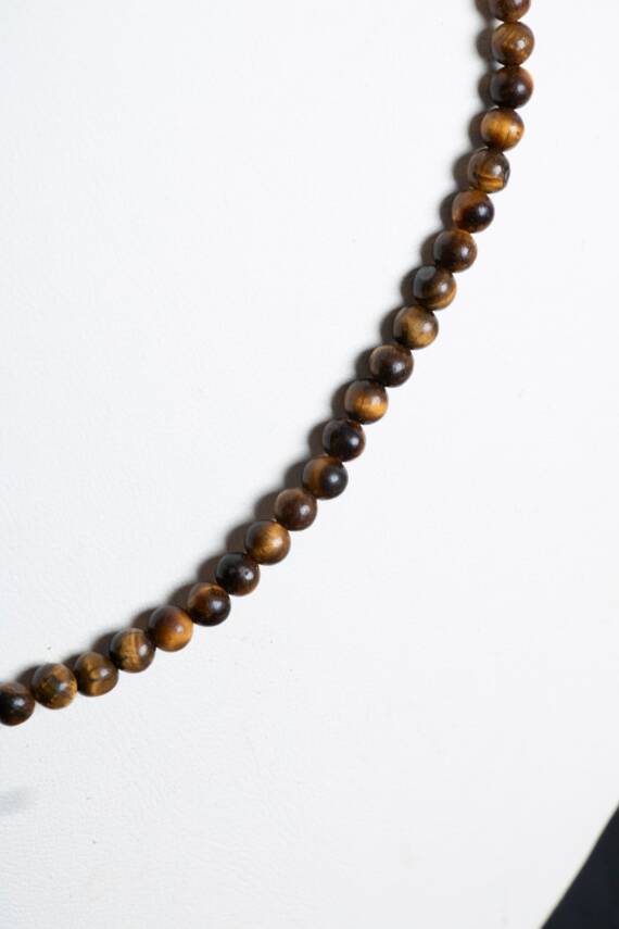 Sertifikalı Lal Fasetli Doğal Taş Kolye - 3