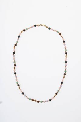 Sertifikalı Lale Motifli 10 mm Küre Kesim Gold Kaplama Gümüş Kehribar Tesbih - 52,90 gr - 5