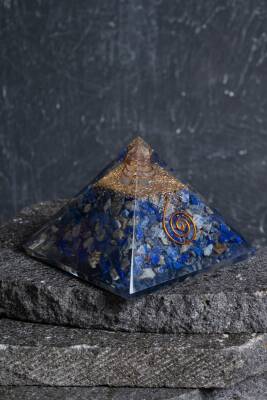 Sertifikalı Lapis lazuli Piramit - 4