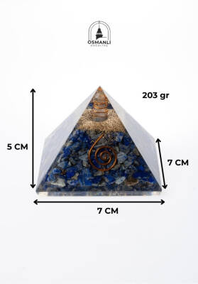 Sertifikalı Lapis lazuli Piramit - 6