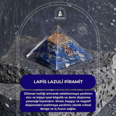 Sertifikalı Lapis Lazuli Piramit - 2