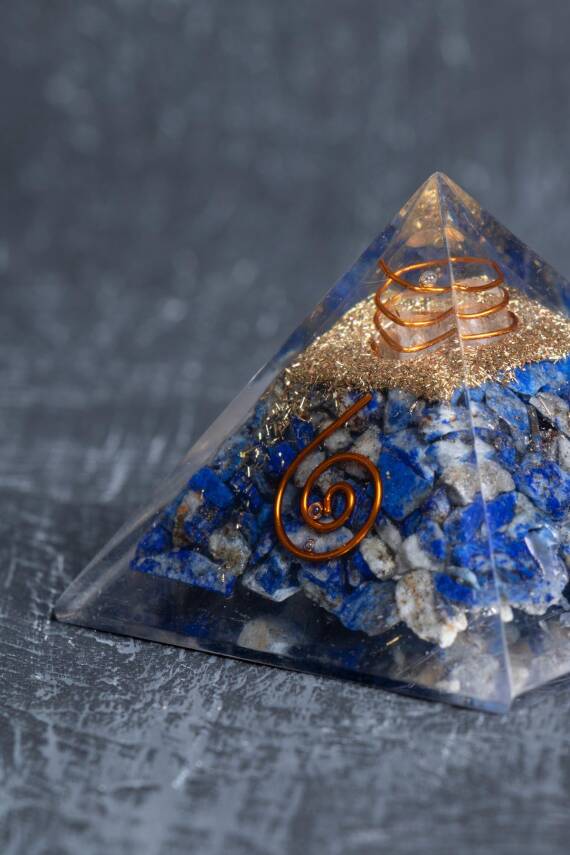 Sertifikalı Lapis Lazuli Piramit - 4
