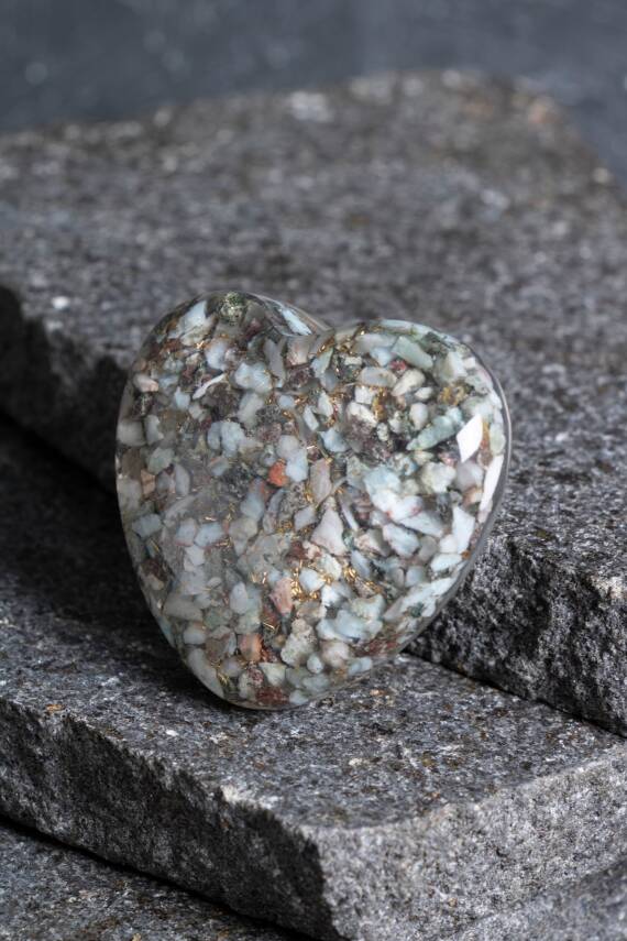 Sertifikalı Larimar Kalp - 3