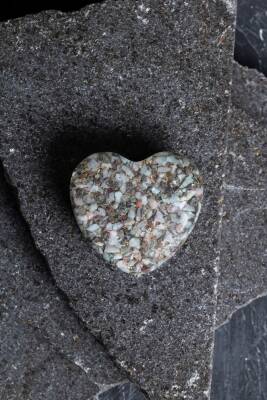 Sertifikalı Larimar Kalp - 5