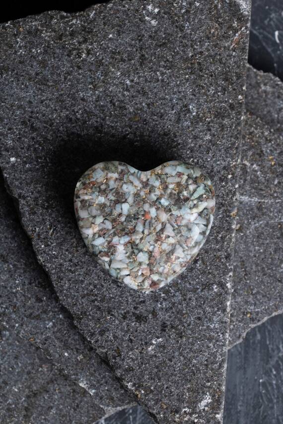 Sertifikalı Larimar Kalp - 5