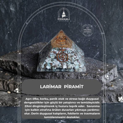 Sertifikalı Larimar Piramit - 2