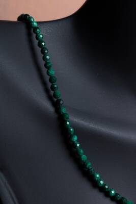 Sertifikalı Malahit Doğal Taş Kolye (SK:353) - 4