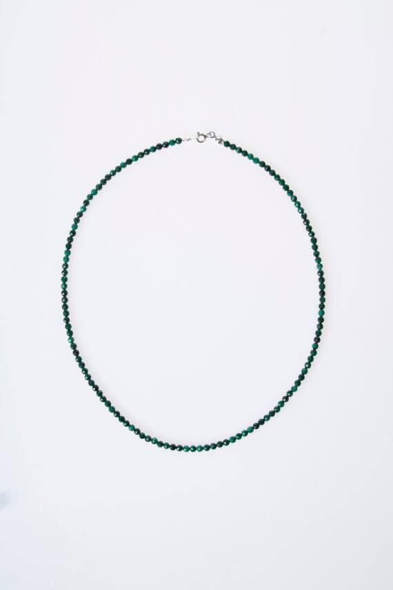 Sertifikalı Malahit Doğal Taş Kolye (SK:353) - 5