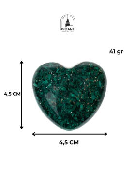 Sertifikalı Malahit Kalp - 6