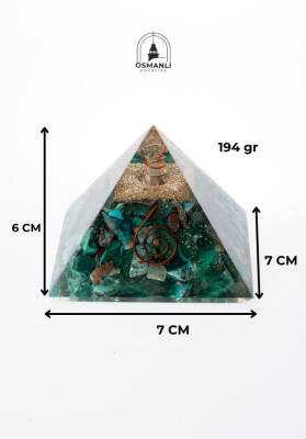 Sertifikalı Malahit Piramit - 6