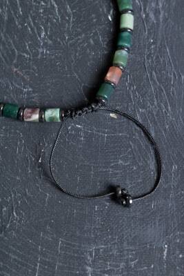 Sertifikalı Mint Akik Doğal Taş Makrome Bileklik (SK:207) - 4