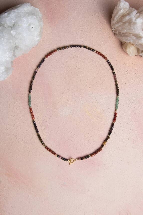 Sertifikalı Oğlak Burcu Doğal Taş Kolye - 5