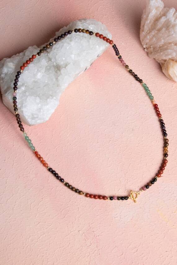 Sertifikalı Oğlak Burcu Doğal Taş Kolye - 5