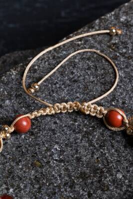 Sertifikalı Oğlak Burcu Doğal Taş Makrome Bileklik - 3