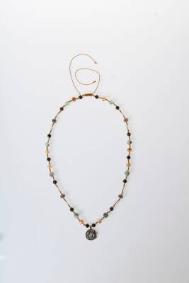 Sertifikalı Oğlak Burcu Doğal Taş Makrome Kolye - 5