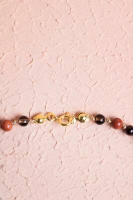 Sertifikalı Oğlak Burcu Gümüş Yıldızlı Doğal Taş Kolye - 4