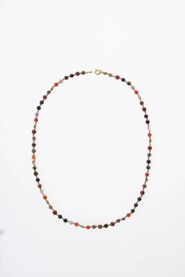 Sertifikalı Oğlak Burcu Gümüş Yıldızlı Doğal Taş Kolye - 5