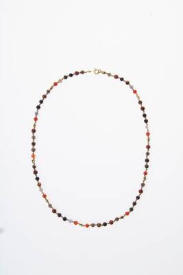 Sertifikalı Oğlak Burcu Gümüş Yıldızlı Doğal Taş Kolye - 4