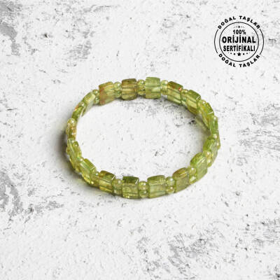 Sertifikalı Orijinal Geniş Kesim Ay Taşı Doğal Taş Bileklik - Osmanlı Doğaltaş