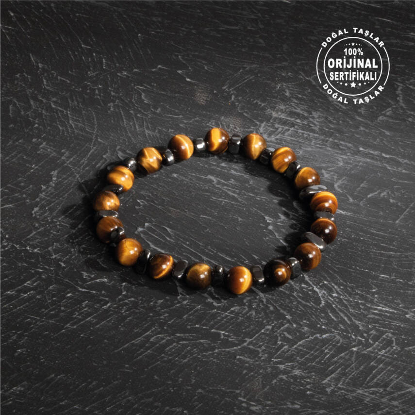 Sertifikalı Orijinal Geniş Kesim Ay Taşı Doğal Taş Bileklik - 3