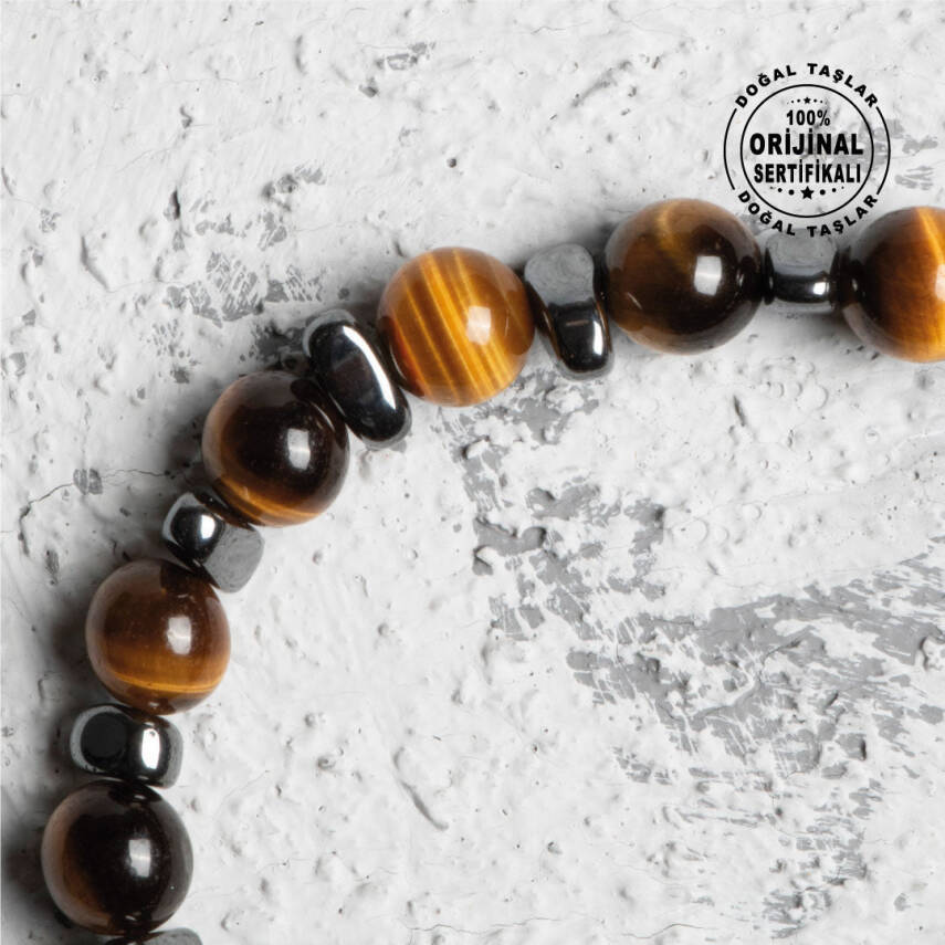 Sertifikalı Orijinal Geniş Kesim Ay Taşı Doğal Taş Bileklik - 4