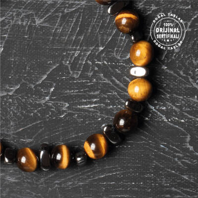 Sertifikalı Orijinal Geniş Kesim Ay Taşı Doğal Taş Bileklik - 5