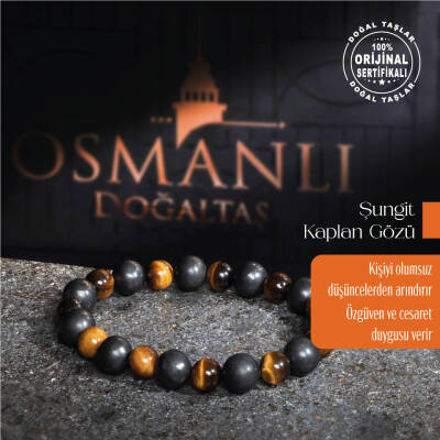 Sertifikalı Orijinal Geniş Kesim Skeleton Labrodorit Doğal Taş Bileklik -Kaygı Bozukluğu - 2