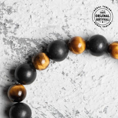 Sertifikalı Orijinal Geniş Kesim Skeleton Labrodorit Doğal Taş Bileklik -Kaygı Bozukluğu - 4