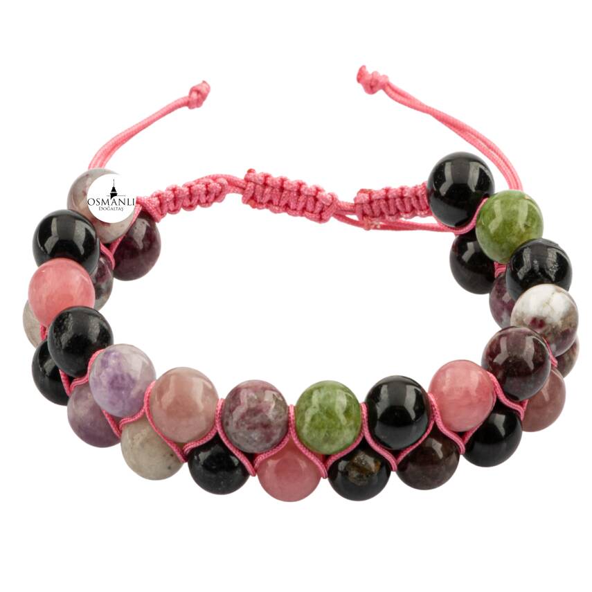 Sertifikalı Orijinal Geniş Kesim Tsavorit Yeşil Lal Doğal Taş Bileklik - 5